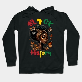 Ladies African American African Queen Black history month Hoodie